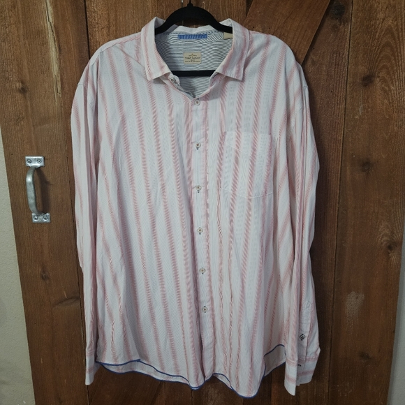 Tommy Bahama Men's Size XXL Lot Of 2 Striped Button Down Longsleeve Shirts - Picture 1 of 15
